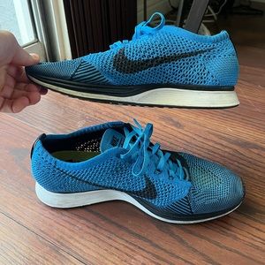 Nike Flyknit Racer Black & Blue men’s shoes